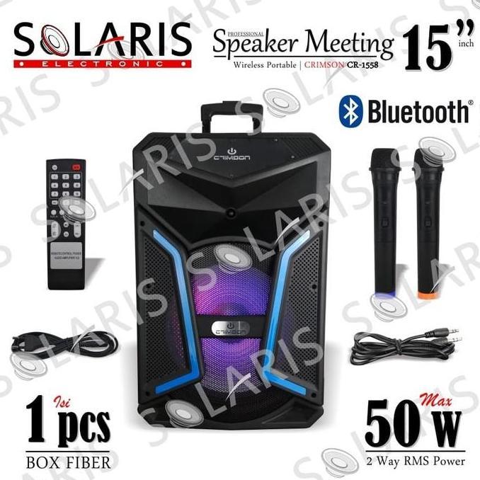 SPEAKER Meeting PORTABLE Wireless 15 Inch CRIMSON CR-1558