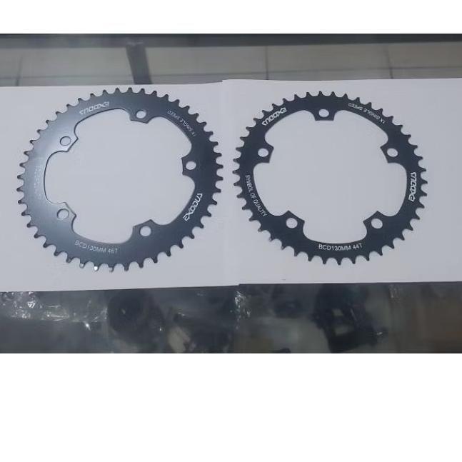 CHAINRING SINGLE SPEED 44T 46T  EXODUS HITAM BCD 130 FIXIE MTB