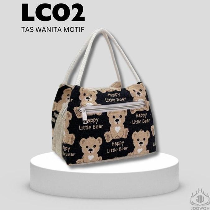 Joowon Tas wanita bermotif boneka/ tas wanita lucu Tas Handbag elegan desain cantik  kekinian -LC02 