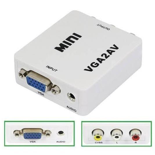 VGA to RCA Converter / Converter VGA to AV / VGA to AV Mini Converter