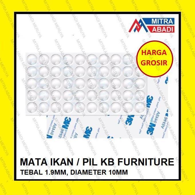 Sval- 3M Self Adhesive Rubber Pad Bumper Pad Peredam Pintu Damper Mata Ikan