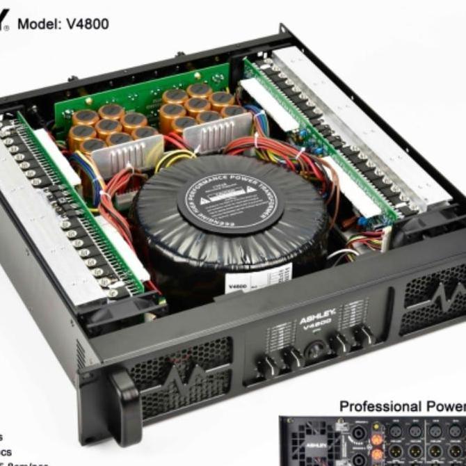 Promo POWER ASHLEY V4800 CLASS H 4 CHANNEL ORIGINAL Diskon