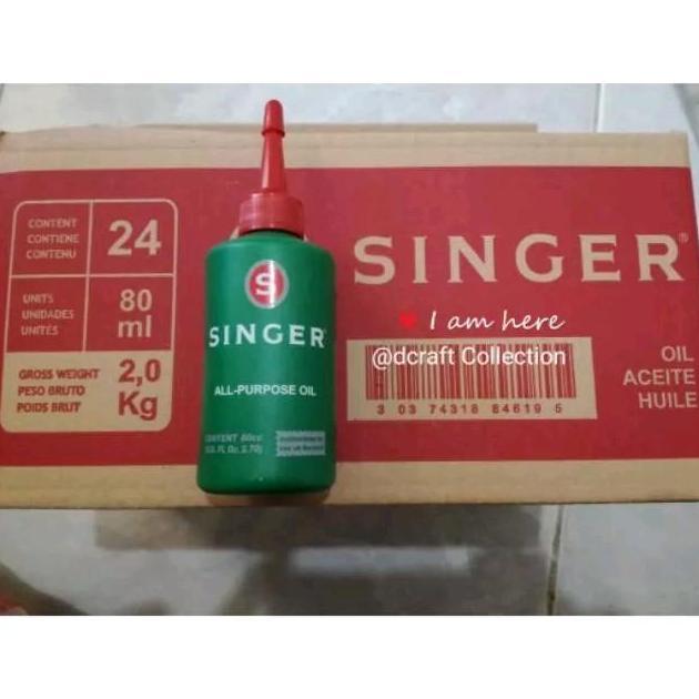 Minyak Mesin Jahit Singer 1Dus (isi 24botol) SR