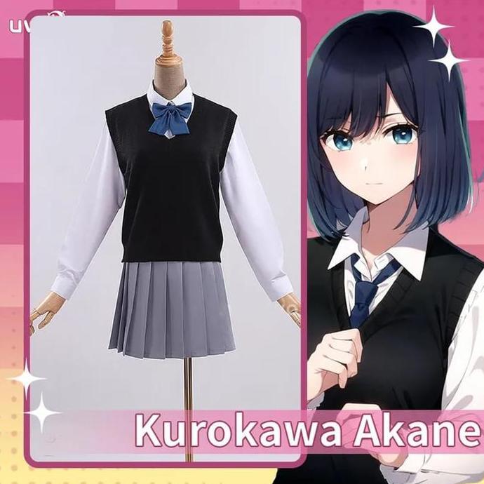 READY (PDS) OSHI NO KO AKANE KUROKAWA COSPLAY CUSTOME KOSTUM SET