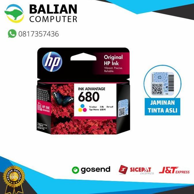 Cartridge HP 680 Color Original / CARTRIDGE HP ORIGINAL 680 WARNA