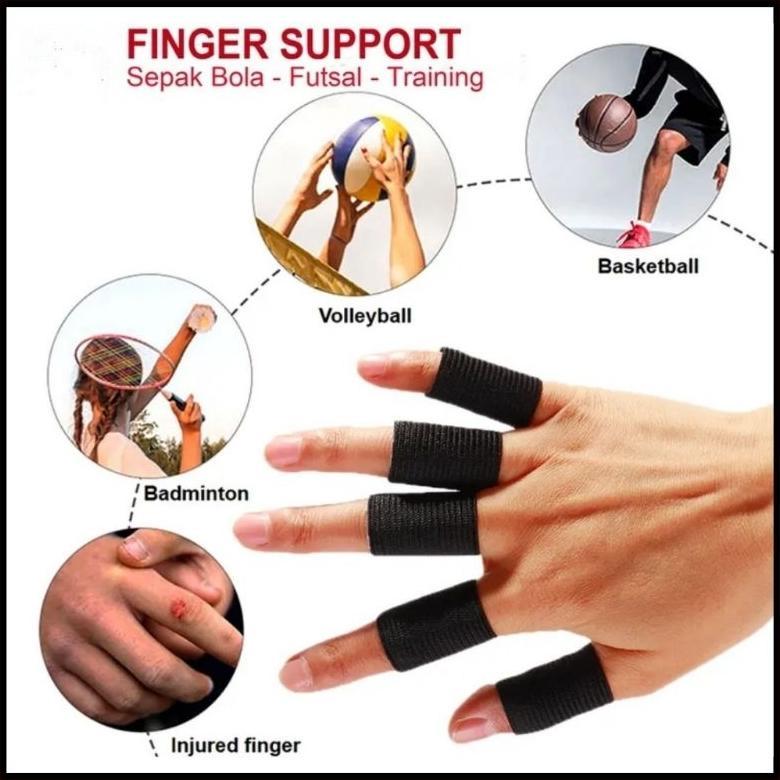 Finger Support Tealisi Deker Pelindung Jari Tangan Engkel Band Basket Volly putsal Protector Frasser