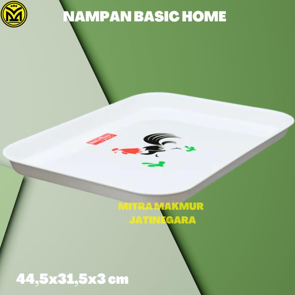 NAMPAN PLASTIK BASIC HOME / NAMPAN PERSEGI/ BAKI TRAY LION STAR BASIC
