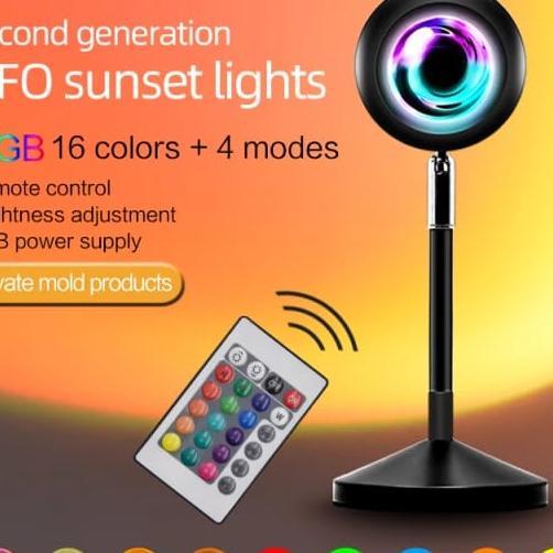 Lampu Sunset / Sunset Lamp / Lampu Tidur Proyektor