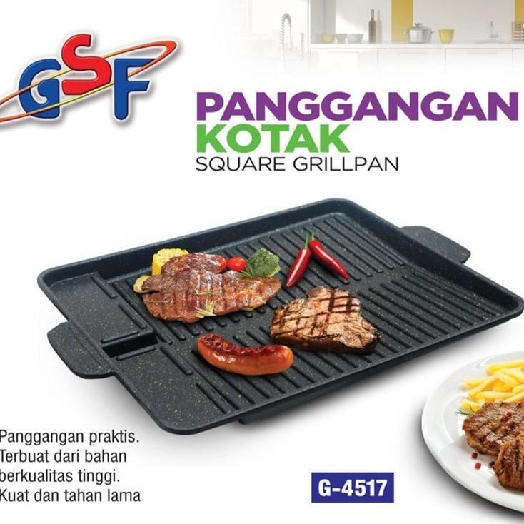 Multi Grill Pan Anti Lengket Panggangan Multiguna Alat Panggang Tanpa Arang