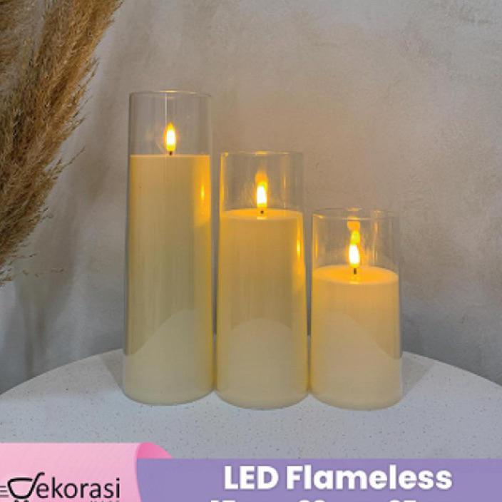 Led Flameless /Lilin Led/Lilin Dekorasi/Lilin Palsu/Lilin Hiasan/Lilin Natal/Dekorasi Natal/Hiasan N