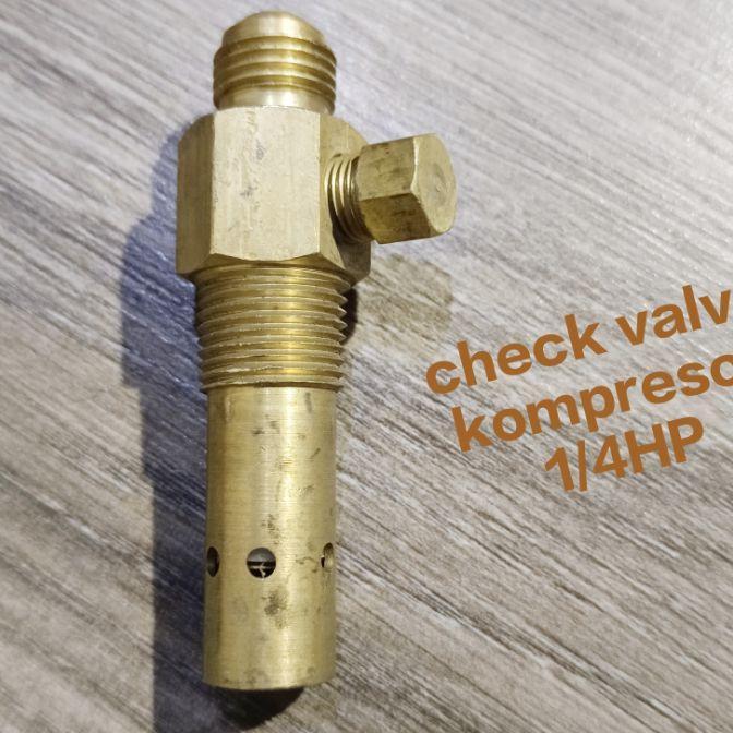 Check Valve Kuningan 1/4 Hp Untuk Kompresor Swan
