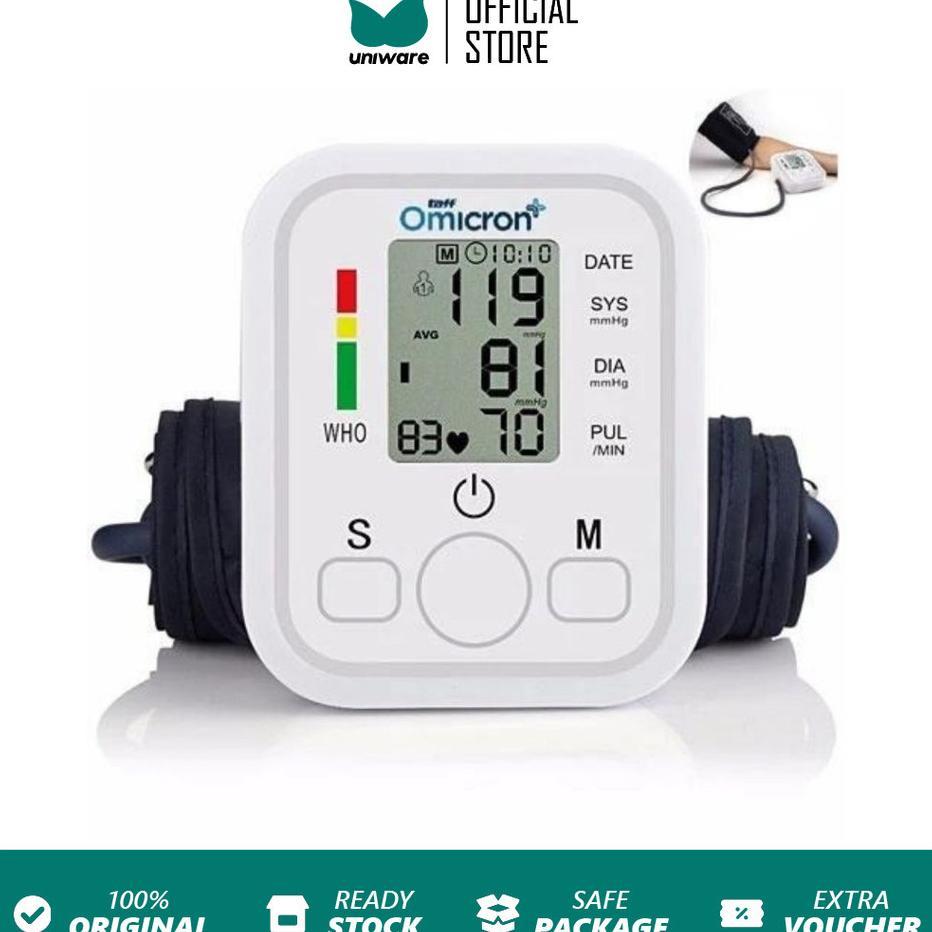 Uniware Taffomicron Tensi Darah Digital Alat Ukut Tekanan Darah Dan Jantung/ Tensi Darah Digital / T