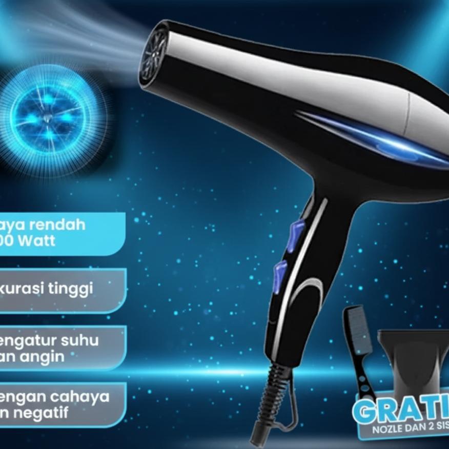 Hair Dryer Professional Salon Pengering Rambut Mini Hair Dryer Low Watt Multi Hair Styler Low Watt P