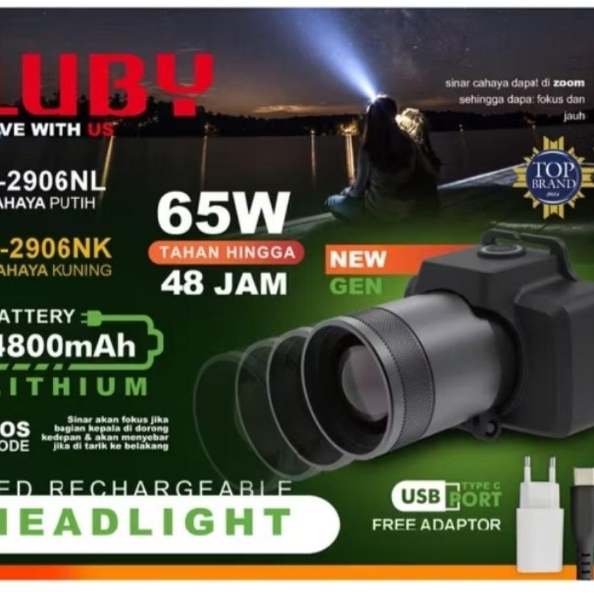 Senter Kepala Luby Zoom 65 Watt L-2906