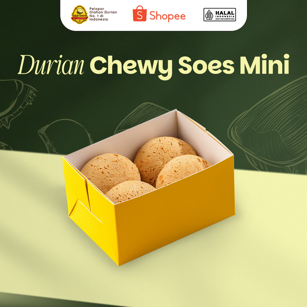 Belah Doeren - Durian Chewy Soes Mini