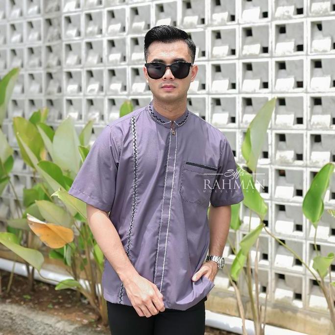 Syfa Rahman - Baju Kemeja Koko Bordir Lengan Pendek Rumi Series