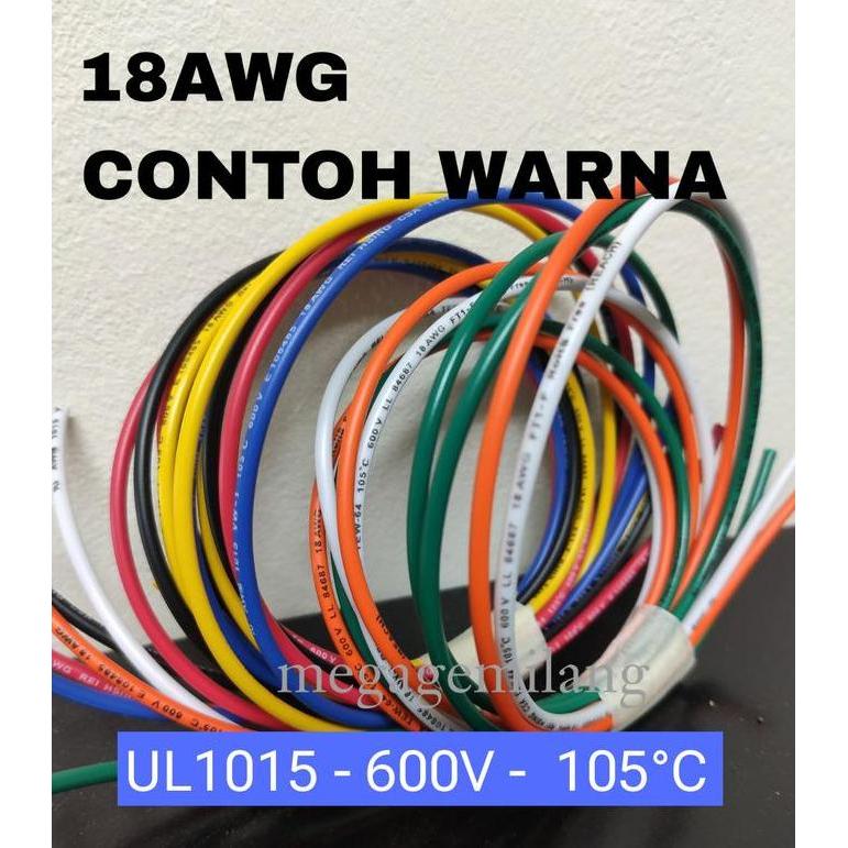 Kabel Awg 18 / Kabel 18 Awg ( 1 Roll 50 Meter )
