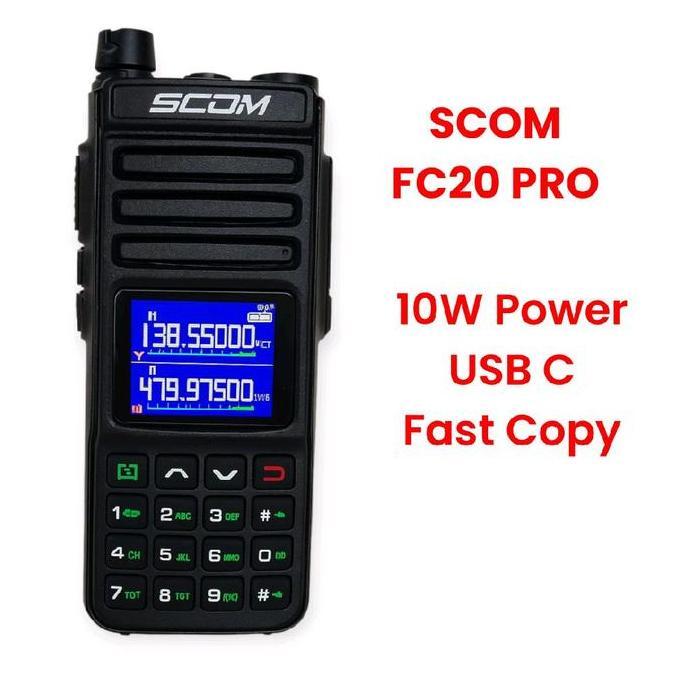 Ht Scom Fc20 Pro Handy Talky 10 Watt Usb C New 2025 Terbaru 