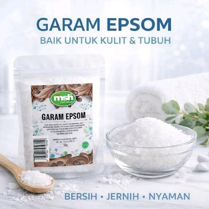 Pilihan - Garam Epsom 50Gram , Garam Epsom Asli , Garam Epsom Premium , Garam Epsom Untuk Detox Kaki