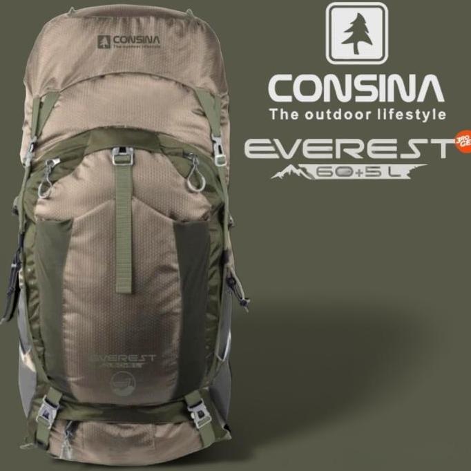 Consina everest batch 3 gen 3 60+5 L Tas gunung carrier 60L 65L 70L TS