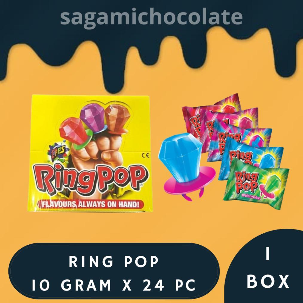 PERMEN RING POP PERMEN CINCIN PERMEN DOT 1 BOX 24 PC