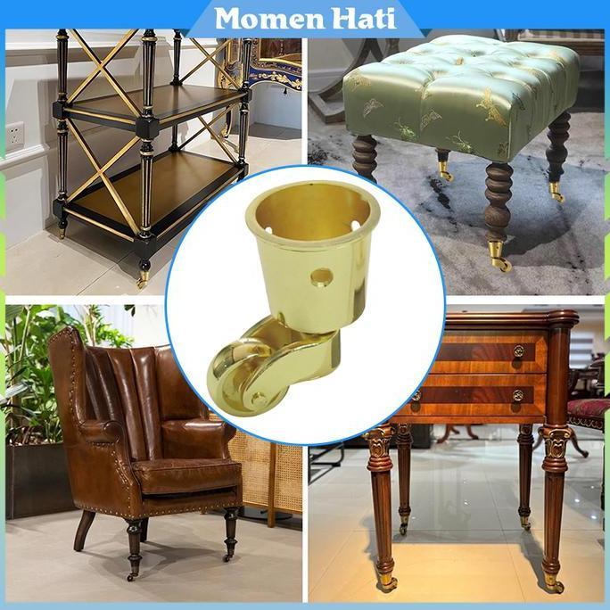 Roda Furniture Kecil Roda Rak Roda Kursi Meja Bahan Paduan Seng
