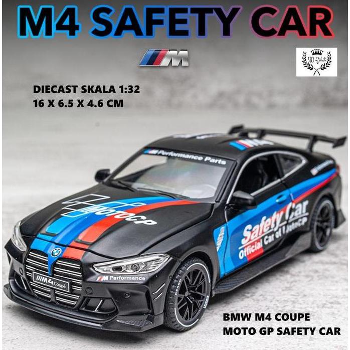 Diecast mobil BMW M4 COUPE Moto GP safety car skala 1:32 metal series