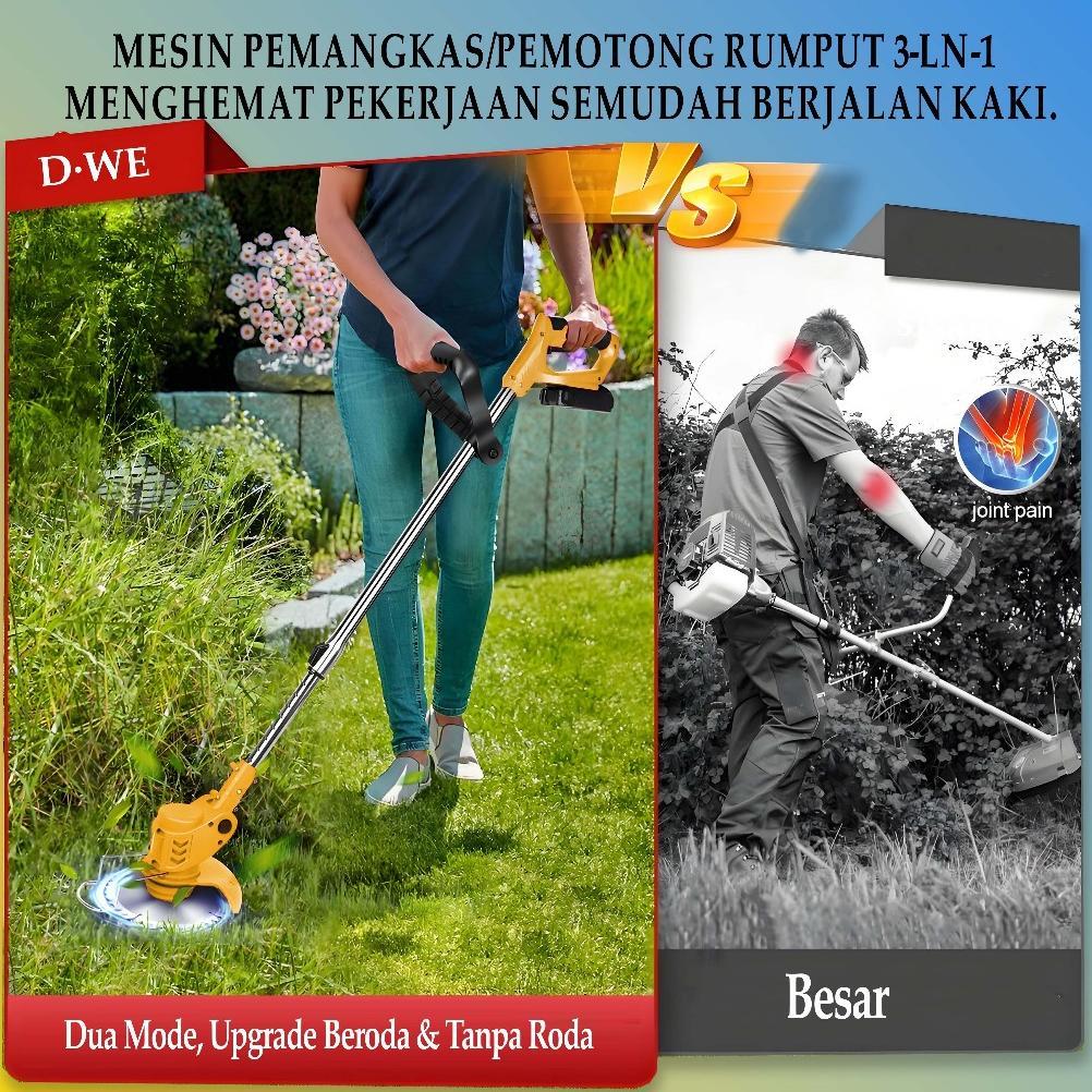 Teknologi Jerman 6000 R/Min Alat Potong Rumput Mesin Rumput Baterai Alat Pemotong Rumput Mesin Pemot