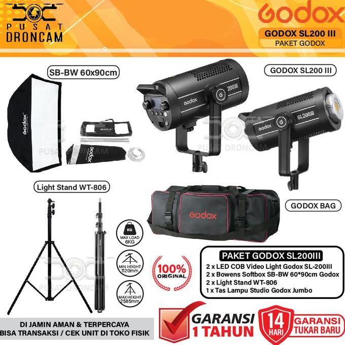 Godox Paket Studio SL-200III SL200III SL-200 Mark III - 200W - SL200