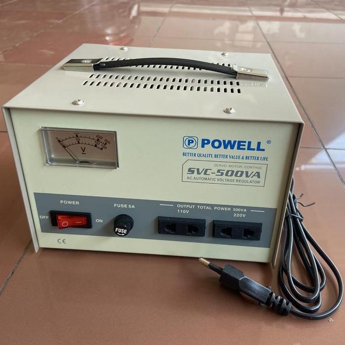 BEBAS ONGKIR - POWELL STABILIZER SVC-500 VA