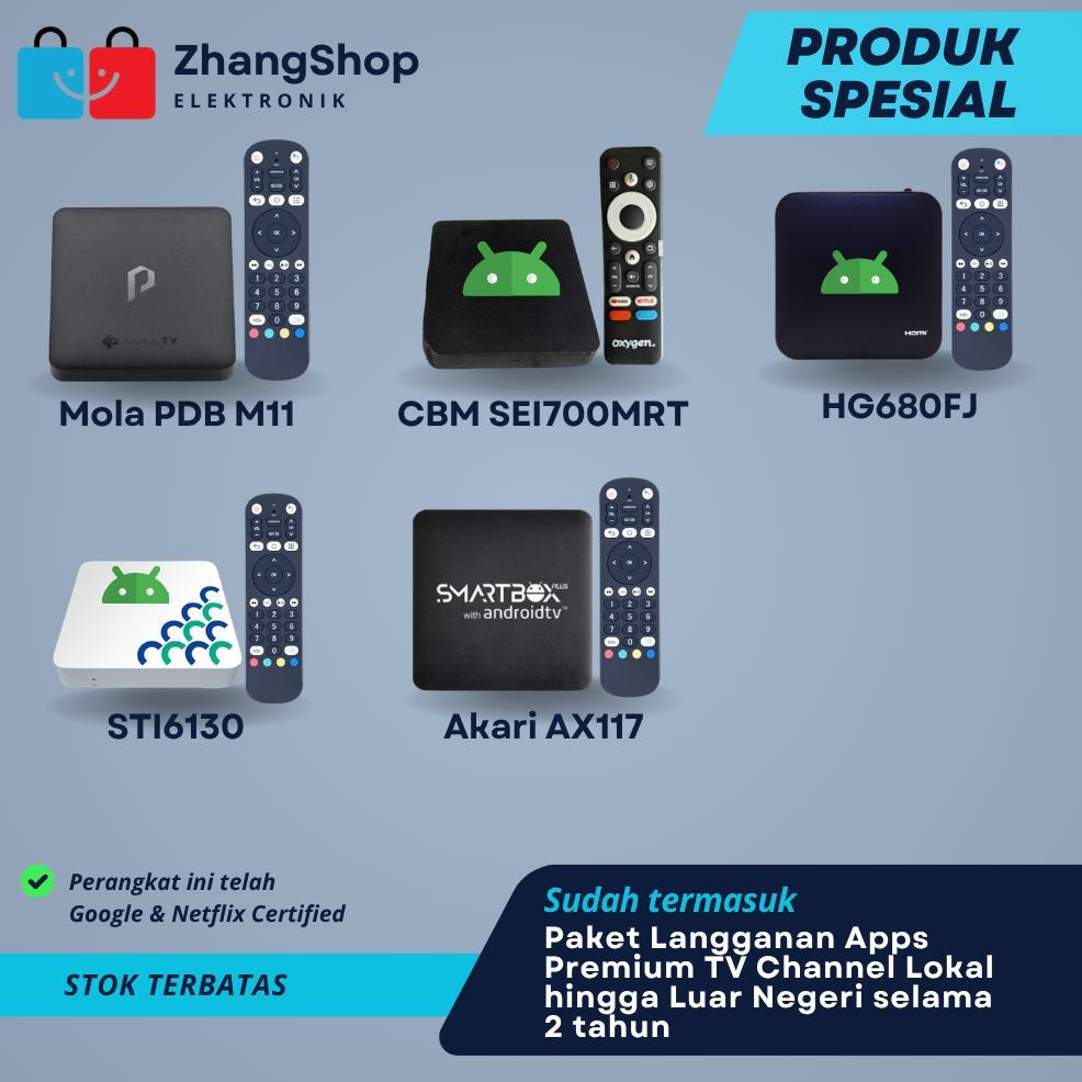 PROMO TERBARU STB Akari AX512 AX810 & ZTE B866F Android TV Box 4K Google & Netflix Certified Siap Pa