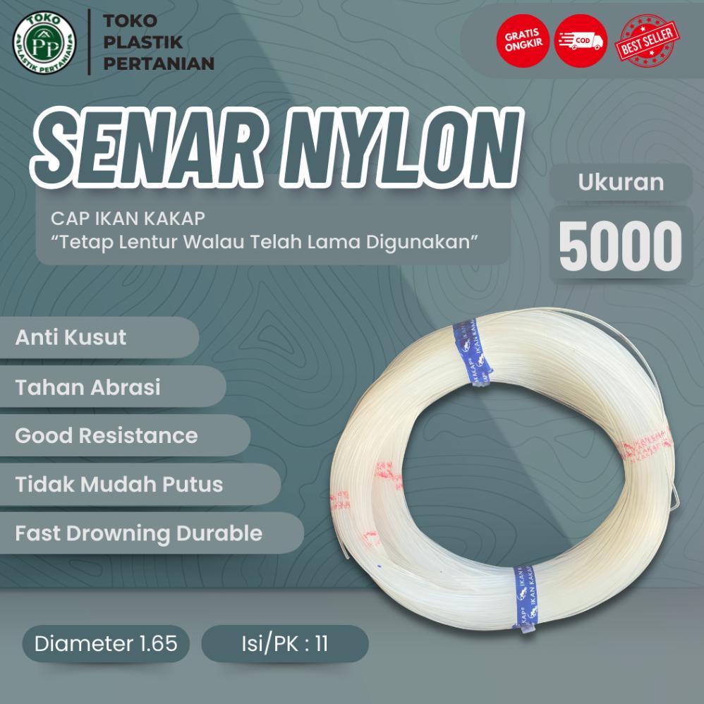 Senar Cap Ikan Kakap  Ukuran 5000 (140)  per Roll /Tali Senar Pancing / Senar Layangan