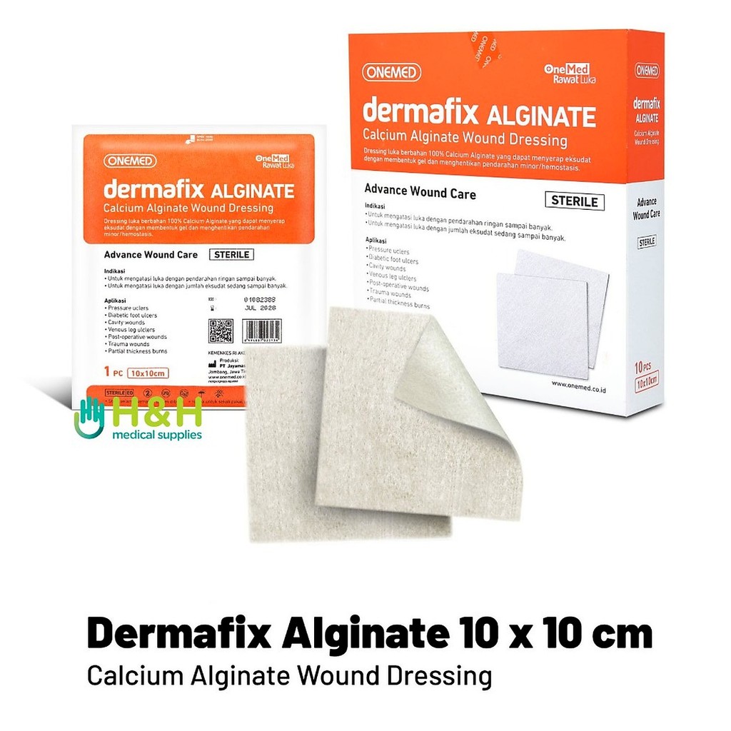 Dermafix Alginate Wound Dressing / Plester Luka Basah / Perban Luka