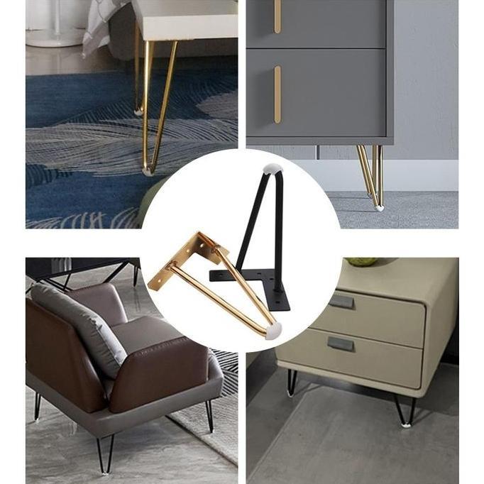 LEXSA 15cm Kaki Sofa Gold/Kualitas Kaki Sofa/Kaki Scania Gold/Kaki Kursi Emas/Sofa Leg Gold/Kaki Sof