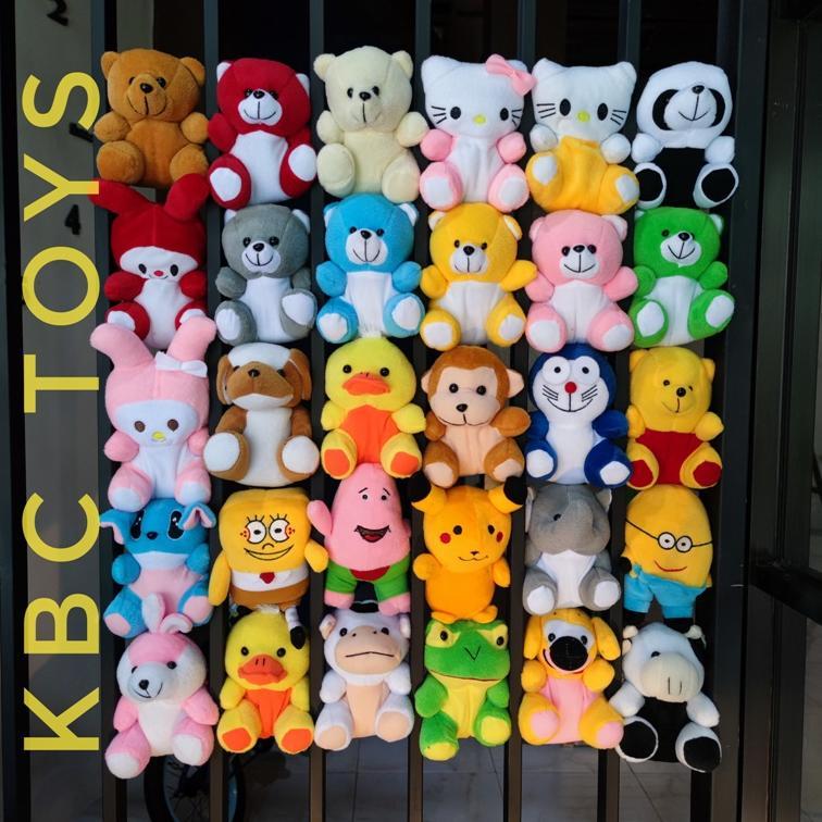 hemat boneka capit mini all karakter 15cm termurah/boneka capit/boneka buket/boneka teddy dan 25 mac