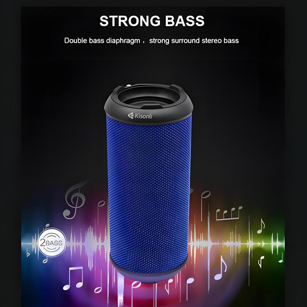 Premium Kisonli Speaker Bluetooth Portable Q5S Dual Bass Support Fm Radio, Tf, Aux