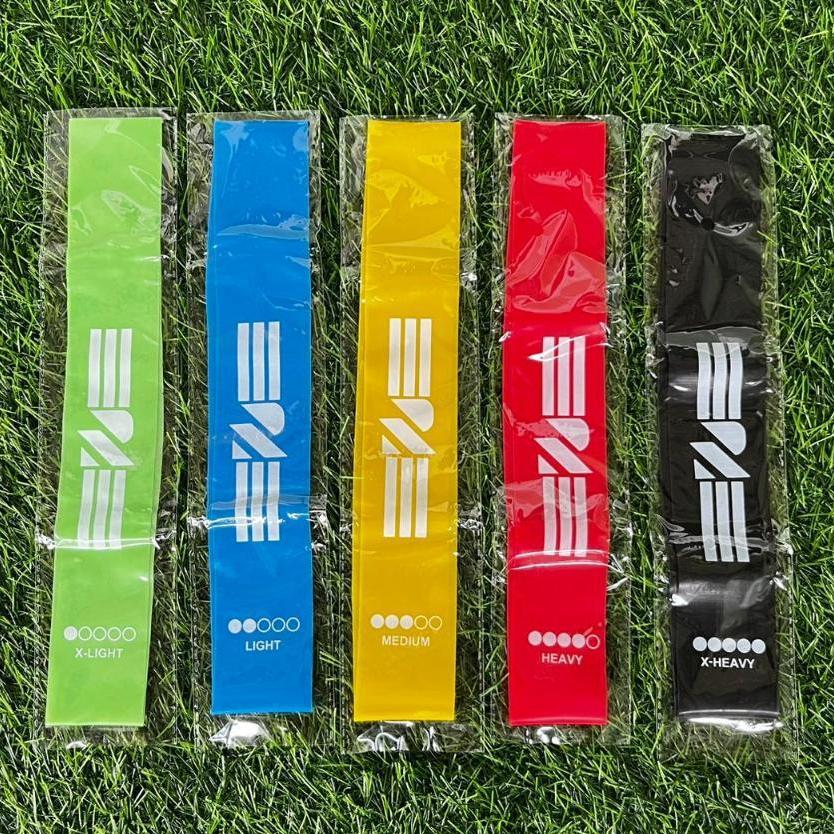 ready stock resistance bands 5 levels gym set | trailtop yoga stretch loops band paha kaki latihan