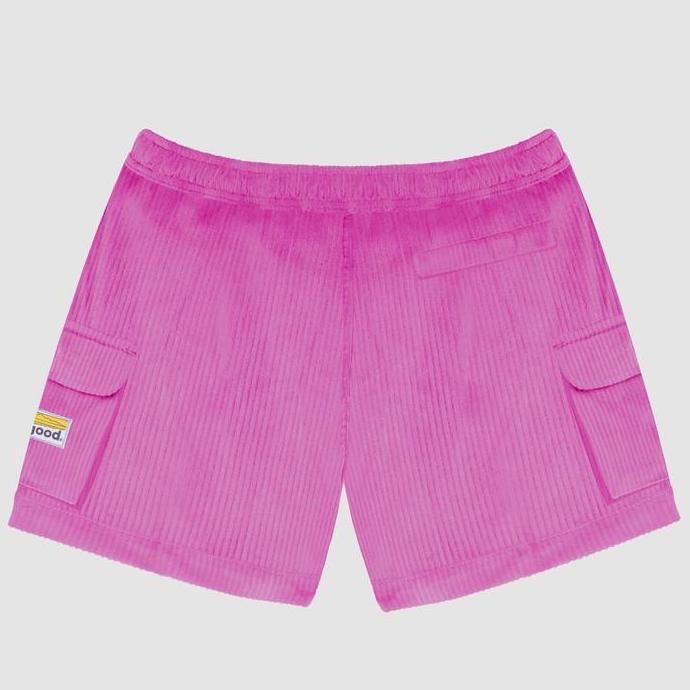 Osgood - Celana Pendek Corduroy Cargo Pants - Pink