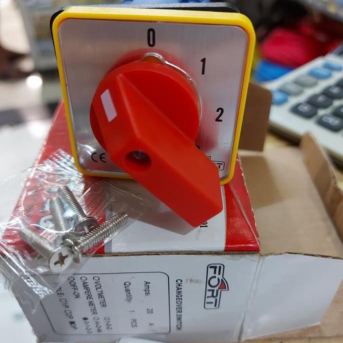 Selector / Rotary Switch 3 Pole 4 posisi 0123