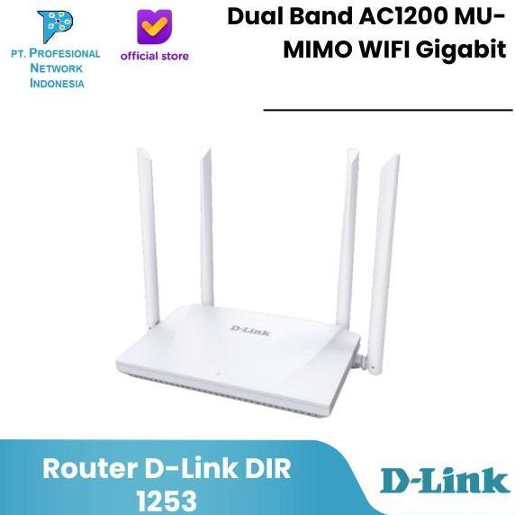 DLINK DIR-1253 AC1200 MU-MIMO MESH WIRELESS GIGABIT ROUTER MURAH