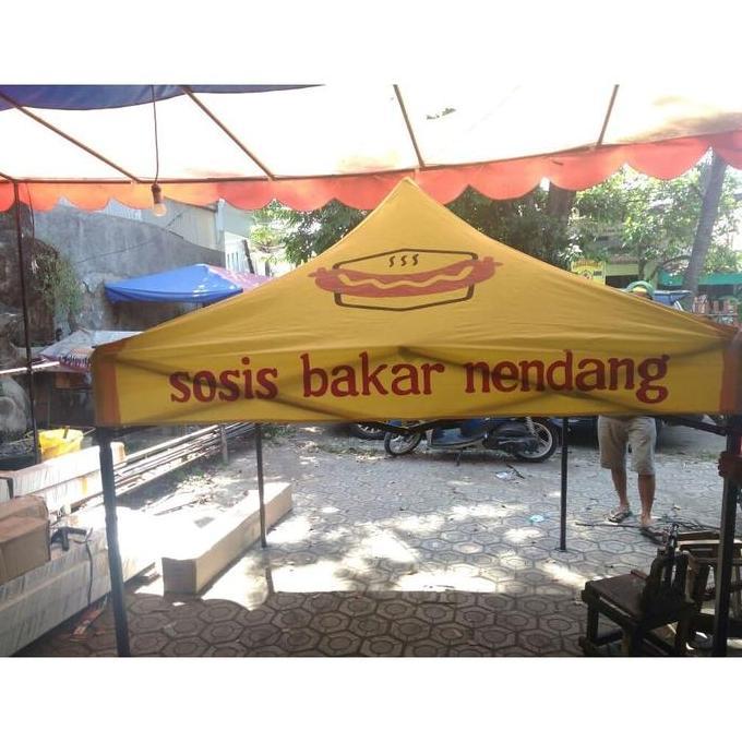 OK TENDA LIPAT 3X3 SABLON TENDA LIPAT CUSTOM TENDA LIPAT BRANDING TENDA *