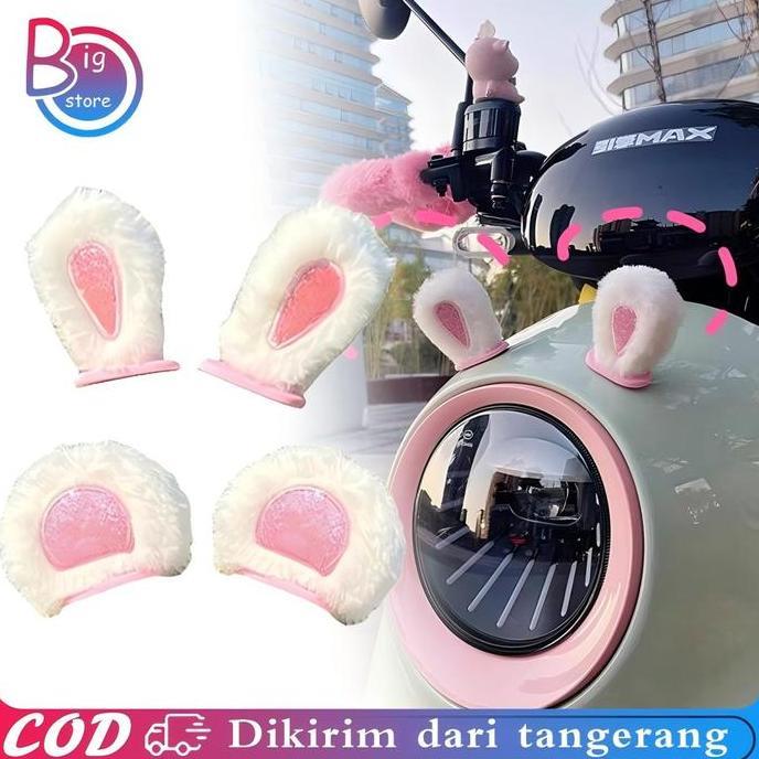 TERLARIS SEPASANG AKSESORIS TELINGA SEPEDA LISTRIK MOBIL KUPING SEPEDA LISTRIK ORNAMENT AKSESORIS SE