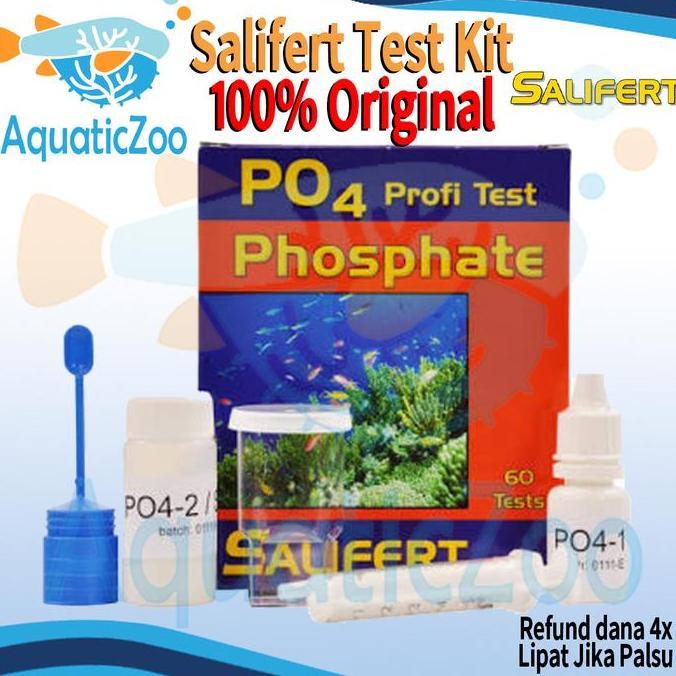 Salifert Phosphate Test Kit PO4 Test Pengukur Parameter Air Laut Reef