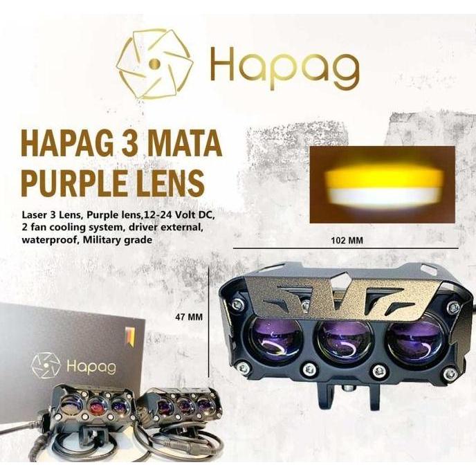 HAPAG Mini Laser 3 Mata 35 Watt - SEPASANG
