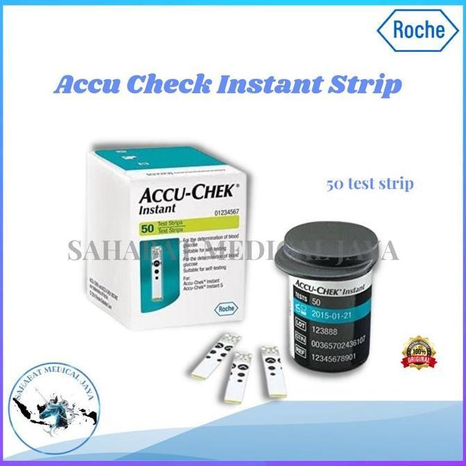 Strip Accu Chek Instant isi 50 / Strip Gula Darah Accu Chek /Instant