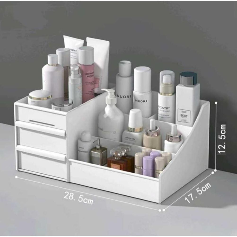 CUCI GUDANG [COD] RAK COSMETICS STORAGE 2 LACI GRATIS STIKER LUCU - RAK DOMI / RAK MAKEUP / RAK  KOS
