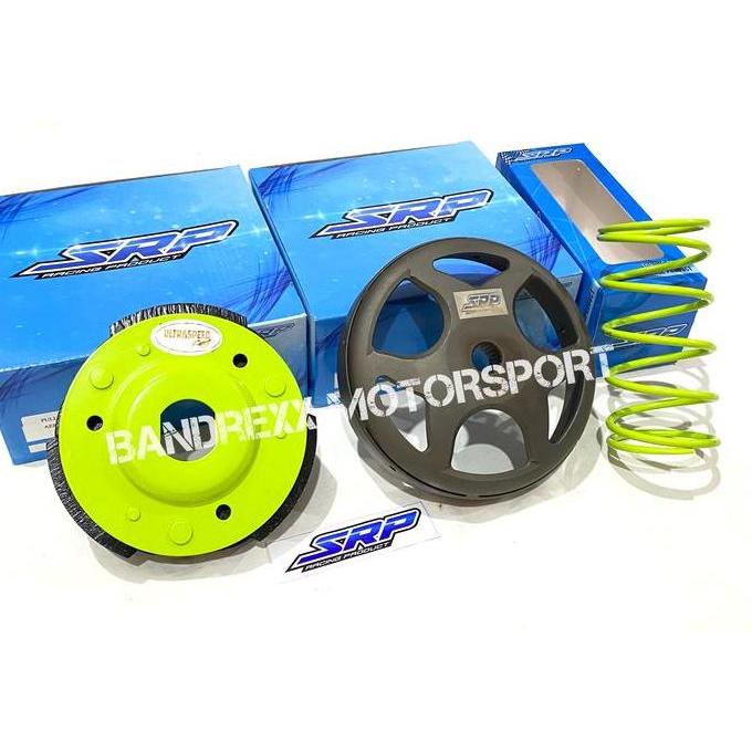Kampas Ganda SRP- +Mangkok Ganda SRP+Per CVT 1200 Rpm Nmax-Aerox 155