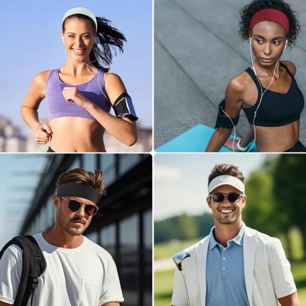 FLASH SALE Bandana headband olahraga yoga padel sport solid y2k leopard skena bando bendo bondu kain
