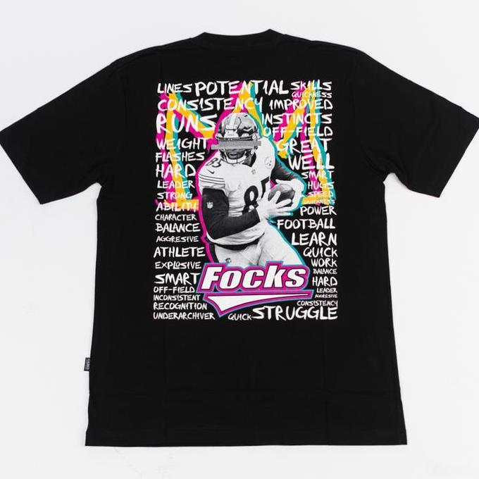 FOLLBACK NFL T-Shirt STRUGLE BLACK - KAOS PREMIUM