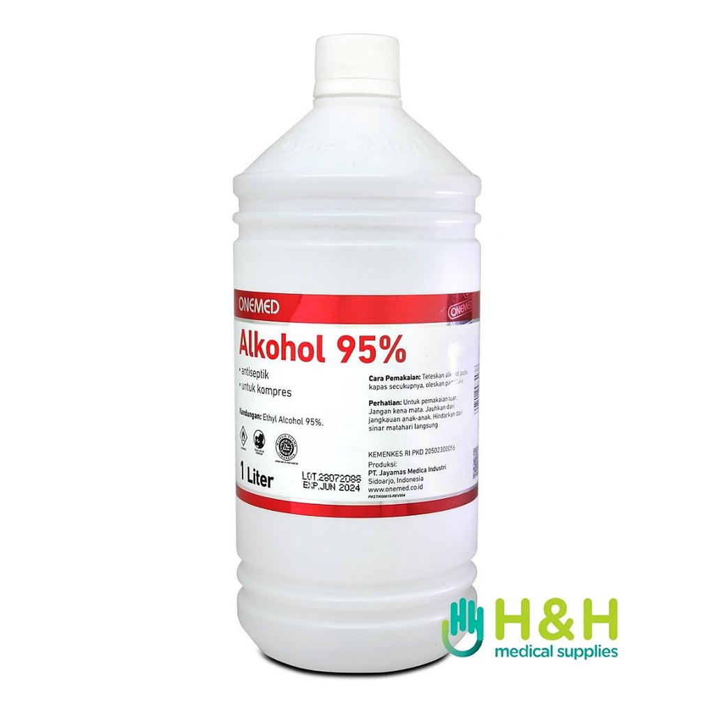 Alkohol 95% 1 Liter / Alkohol 95% / Alkohol Onemed 1 Liter / Alkohol 1 Liter / Alkohol